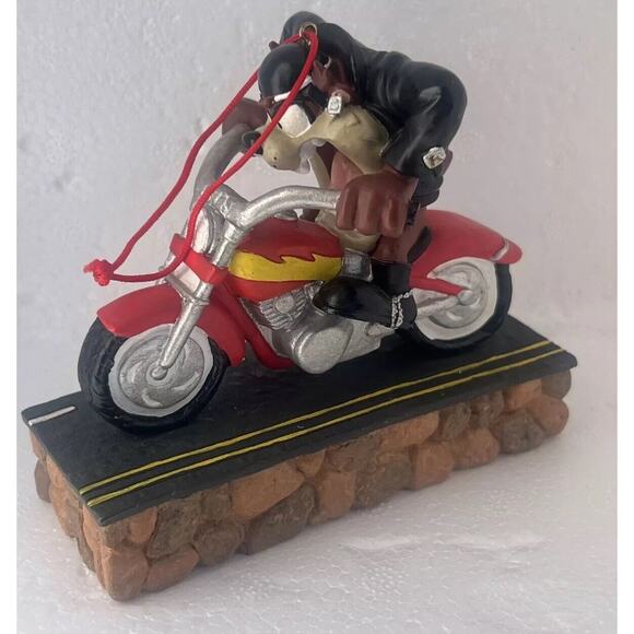 Warner Bros. 1999 Taz on a Motorcycle Ornament RARE Christmas Looney Tunes - Picture 7 of 7
